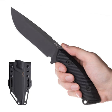 ANV Knives M200 Fixed Blade Knife (DLC Black, Kydex Sheath)