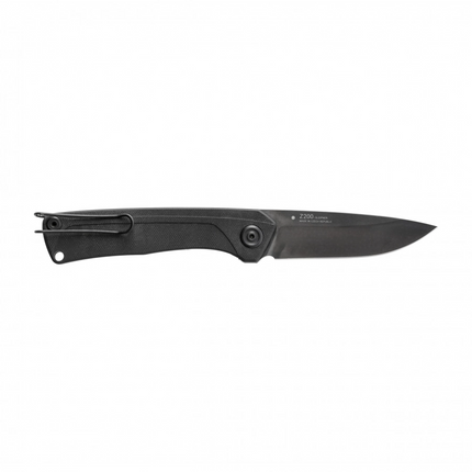 ANV Knives Z200 Folding Knife (Sleipner, DLC Black, Black G10)