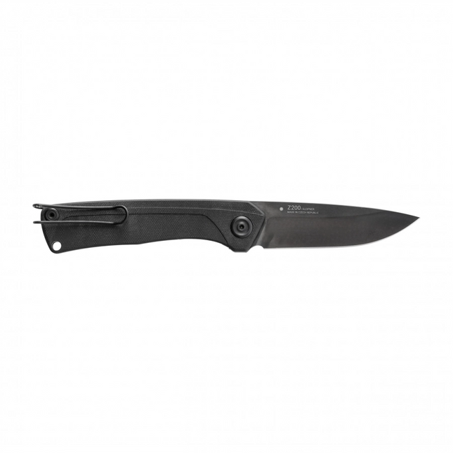 ANV Knives Z200 Folding Knife (Sleipner, DLC Black, Black G10)