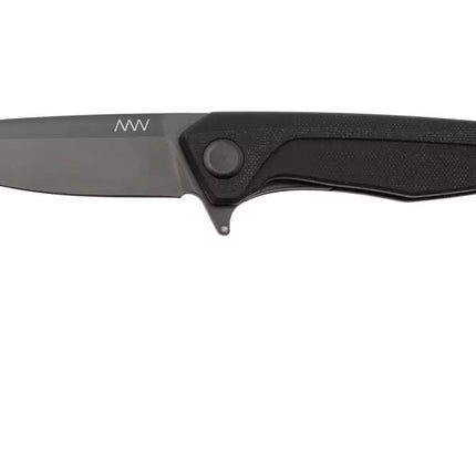 ANV Knives Z300 Folding Knife (Sleipner, DLC Black, Black G10)