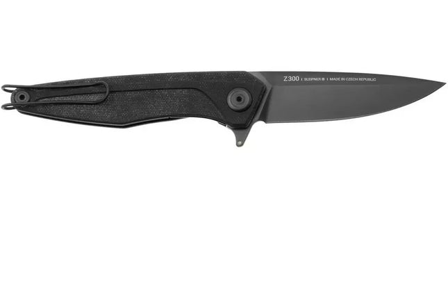 ANV Knives Z300 Folding Knife (Sleipner, DLC Black, Black G10)