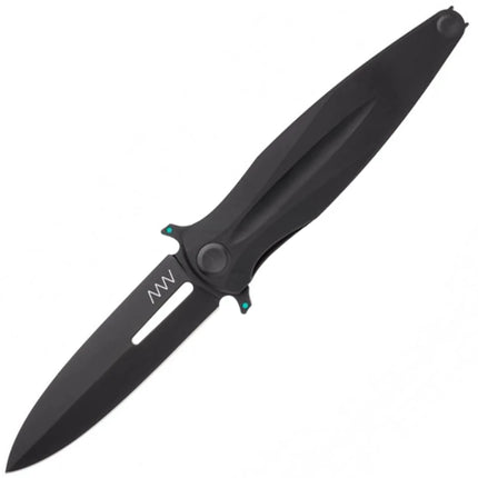 ANV Knives Z400 Folding Knife (DLC Black, Duralumin Handle)