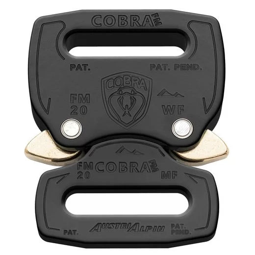 AustriAlpin COBRA® FM Quick Release Buckle - 20 mm Matte Black