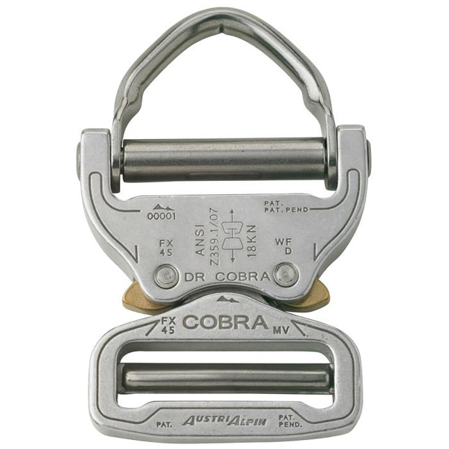 AustriAlpin D-RING COBRA® PRO STYLE Buckle 45 mm - Polish Chrome