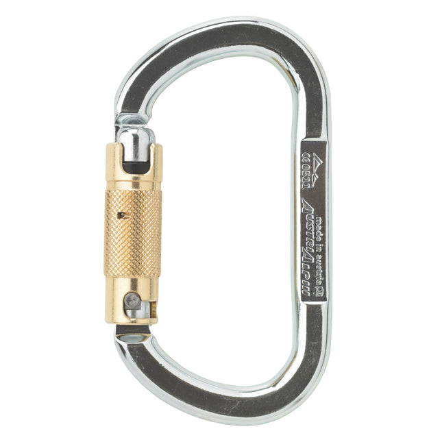 AustriAlpin ASYMM OVAL XL 3-Way Autolock Steel Carabiner
