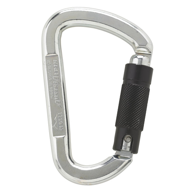 AustriAlpin D ASYMM 3-Way Autolock Steel Carabiner