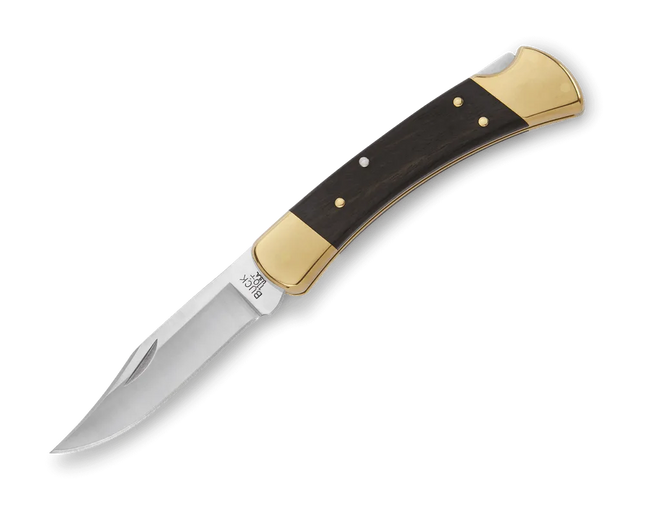 Buck Knives 110 Folding Hunter Knife (Ebony/Brass)