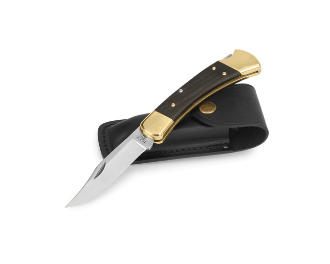 Buck Knives 110 Folding Hunter Knife (Ebony/Brass)