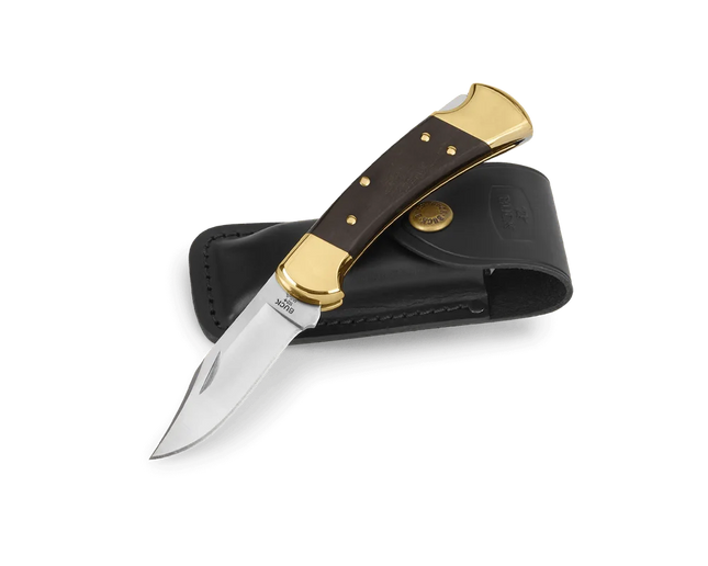 Buck Knives 112 Ranger Folding Knife (Ebony/Brass)