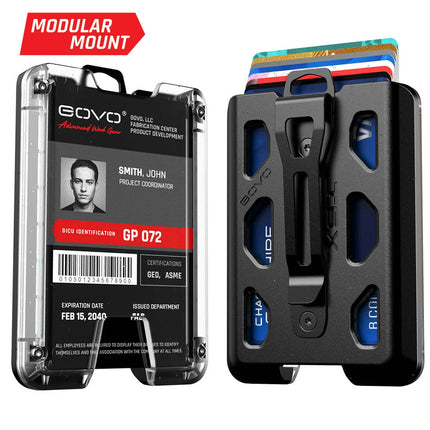 GOVO T6X Titanium Badge Holder (Vertical Clip)