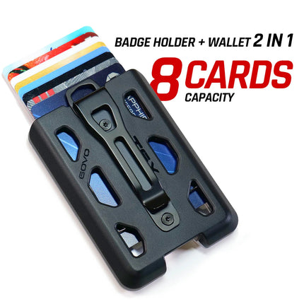 GOVO T6X Titanium Badge Holder (Vertical Clip)