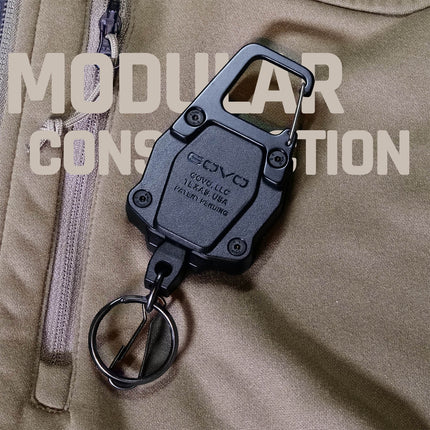 GOVO T1 Heavy-Duty Retractable Badge Reel & Keychain