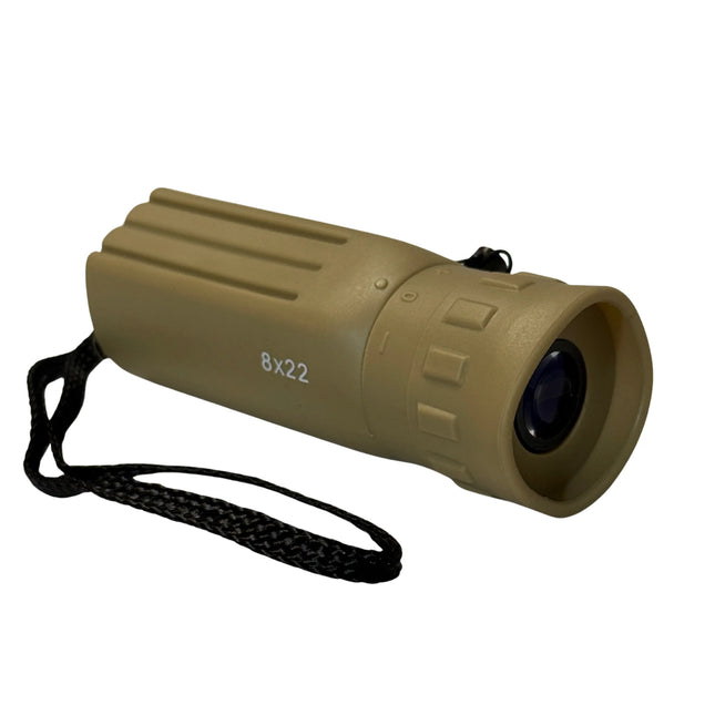 Brunton Lite Tech 8x22 Lightweight Tactical Monocular (Black | Tan)