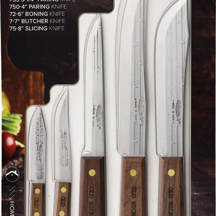 Ontario Knife Company Old Hickory 5-Piece Kitchen Knife Set