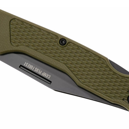 Ontario Knife Company Camp Plus EDC Folding Knife - Green