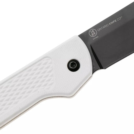 Ontario Knife Company Camp Plus EDC Folding Knife - White