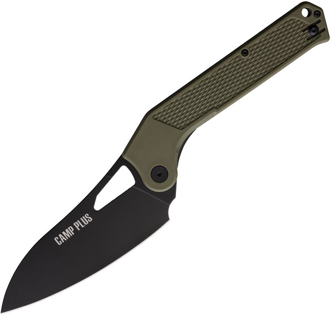 Ontario Knife Company Camp Plus EDC Liner Lock Folding Knife - Green