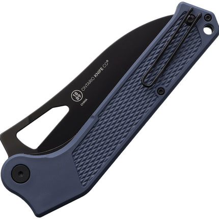 Ontario Knife Company Camp Plus EDC Liner Lock Folding Knife - Midnight Grey