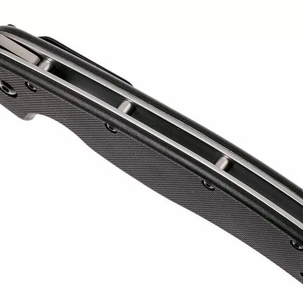 Ontario Knife Company RAT-1 Satin Serrated Folding Knife - Black