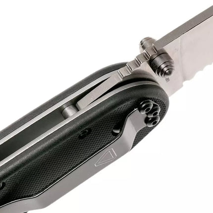 Ontario Knife Company RAT-1 Satin Serrated Folding Knife - Black
