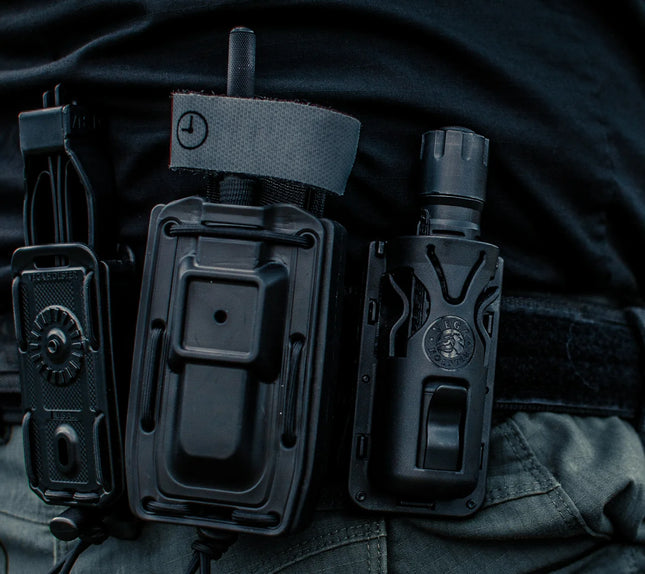 Vega Holster Injection-Molded Polymer Rotating Flashlight Carrier