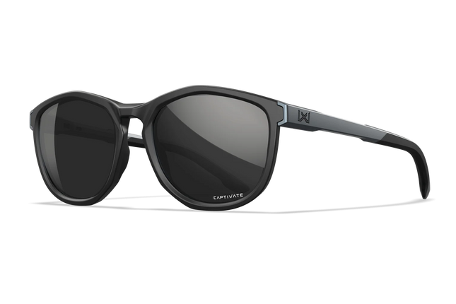 Wiley X Bravo - 1 Lens (CAPTIVATE™ Black Mirror) | Matte Black Frame + Graphite Grey Temples