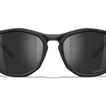 Wiley X Bravo - 1 Lens (CAPTIVATE™ Black Mirror) | Matte Black Frame + Graphite Grey Temples