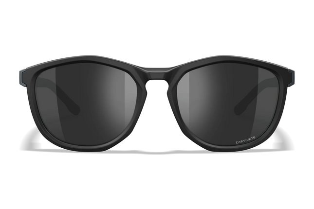 Wiley X Bravo - 1 Lens (CAPTIVATE™ Black Mirror) | Matte Black Frame + Graphite Grey Temples