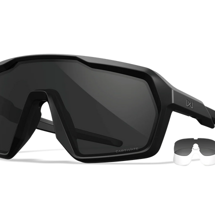Wiley X Citadel 2 Lens (CAPTIVATE™ Grey & Clear) | Matte Black Frame