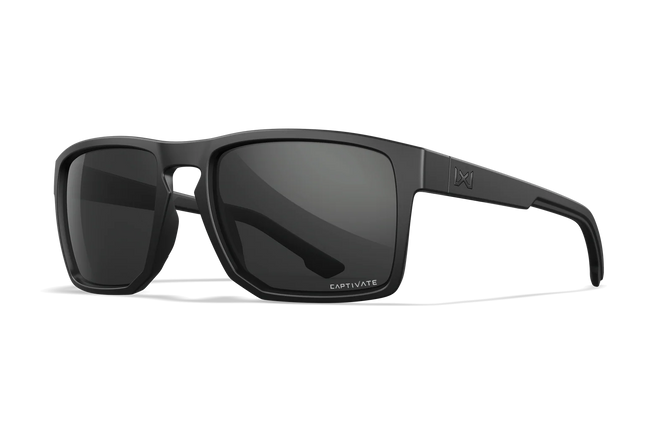 Wiley X Founder - 1 Lens (CAPTIVATE™ Grey (Non-Polarized)) | Matte Black Frame
