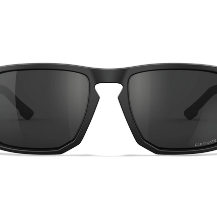 Wiley X Founder - 1 Lens (CAPTIVATE™ Grey (Non-Polarized)) | Matte Black Frame