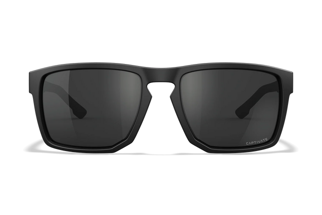 Wiley X Founder - 1 Lens (CAPTIVATE™ Grey (Non-Polarized)) | Matte Black Frame