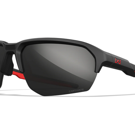 Wiley X Jakl American Sniper (Signature Series) - 3 Lens (Smoke Grey) | Matte Black + Red Frame