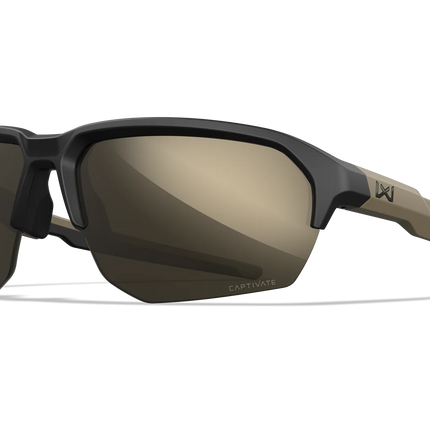 Wiley X Jakl - 1 Lens (CAPTIVATE™ Tungsten Mirror (Non-Polarized )) | Tan Frame