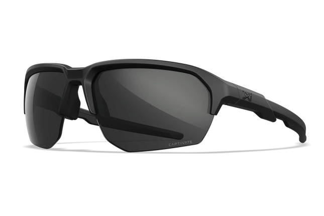 Wiley X Jakl - 1 Lens (CAPTIVATE™ Grey (Non-Polarized)) | Matte Black Frame