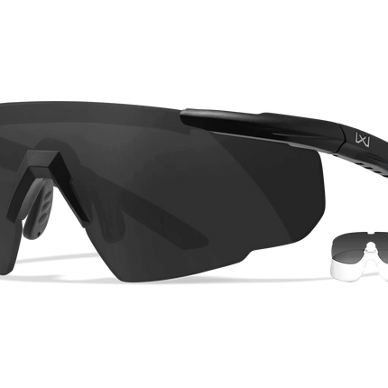 Wiley X Saber Advanced -  2 Lens (Smoke Grey + Clear) | Matte Black Frame