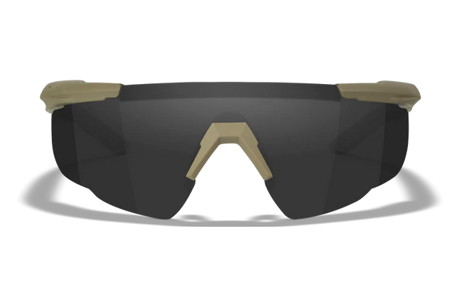 Wiley X Saber Advanced -  3 Lens (Smoke Grey + Clear + Orange) | Tan Frame
