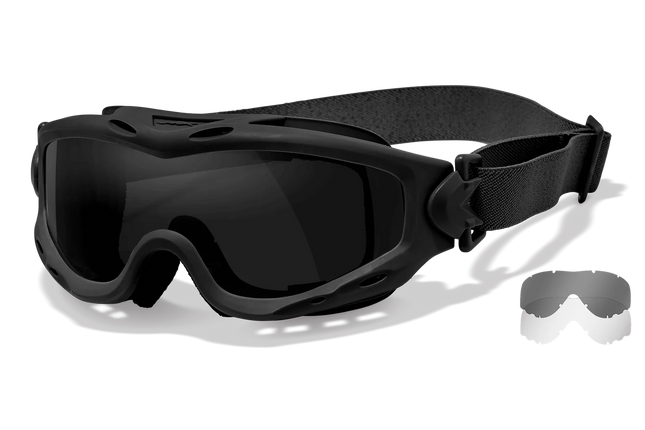 Wiley X Spear -  2 Lens (Smoke Grey + Clear) | Matte Black Frame