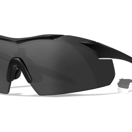 Wiley X Vapor - 2 Lens (Smoke Grey + Clear) | Matte Black Frame
