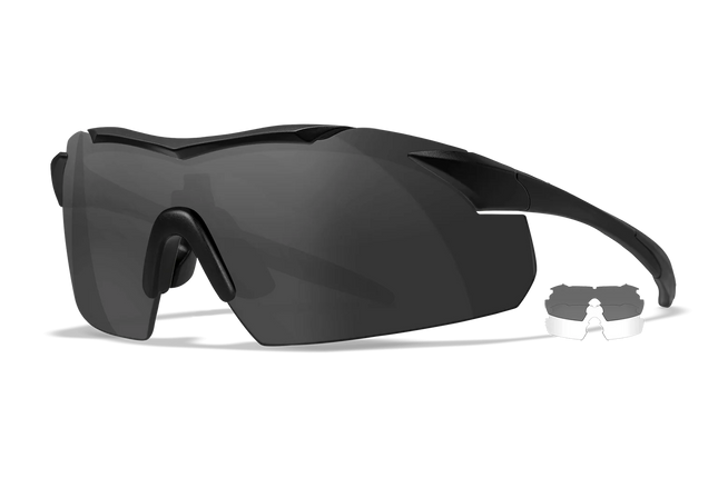 Wiley X Vapor - 2 Lens (Smoke Grey + Clear) | Matte Black Frame