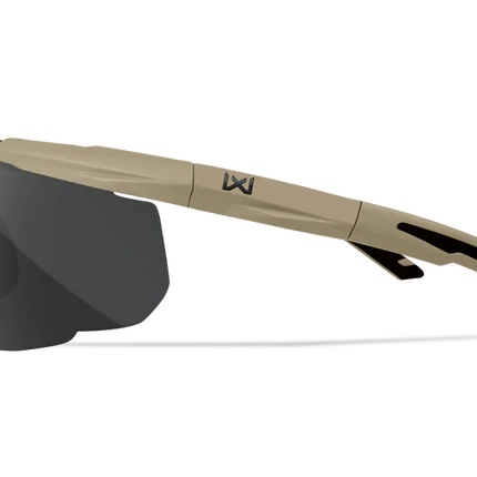 Wiley X Saber Advanced -  3 Lens (Smoke Grey + Clear + Orange) | Tan Frame