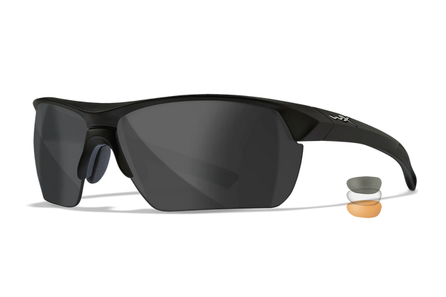 Wiley X Guard - 3 Lens (Smoke Grey + Clear + Orange) | Matte Black Frame