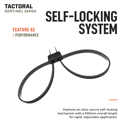 Tactoral Disposable Zip-Tie Tactical Handcuffs
