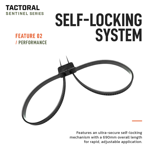 Tactoral Disposable Zip-Tie Tactical Handcuffs